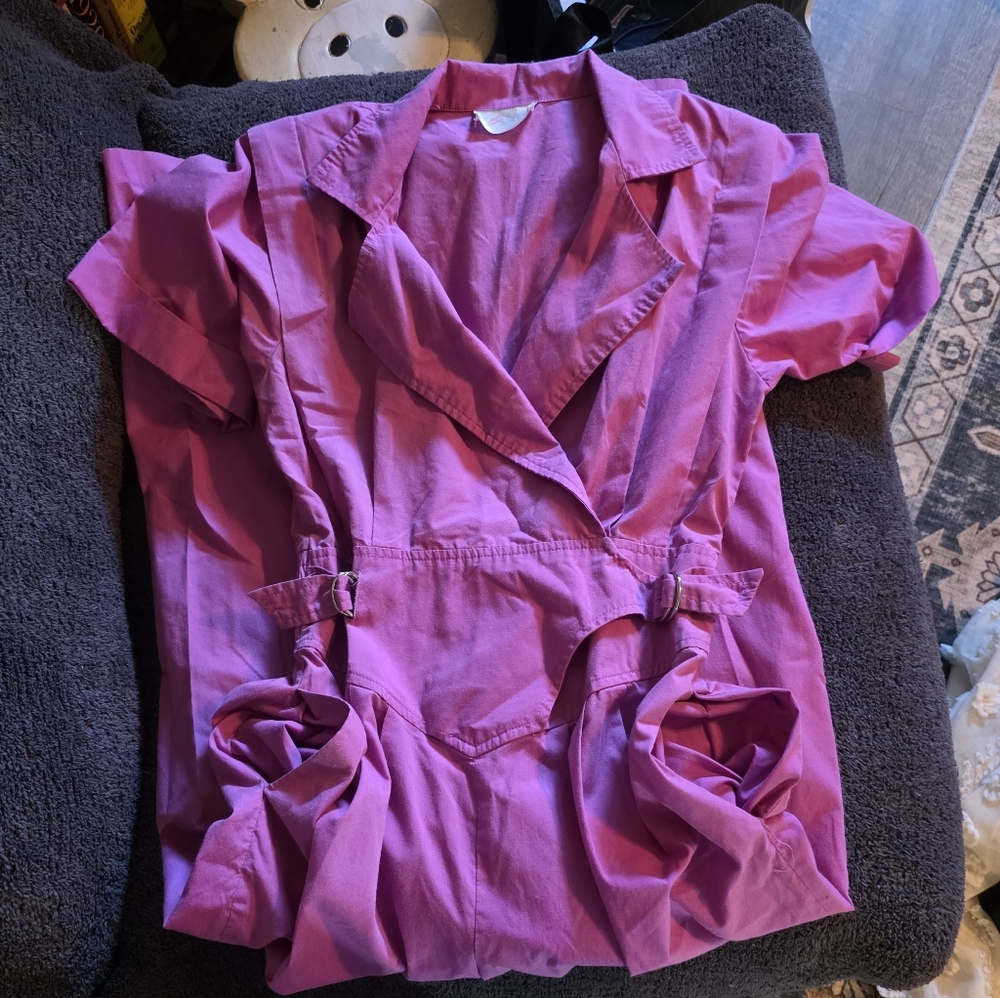 Women's Pink Belted Jumpsuit